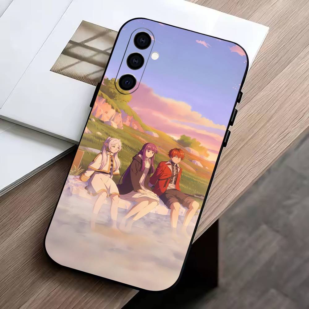

Frieren B-Beyond Journeys End Phone Case For Samsung Galaxy A73,A72,A71,A70,A53,A52,A51,Others Soft Black Cover Samsung a20s