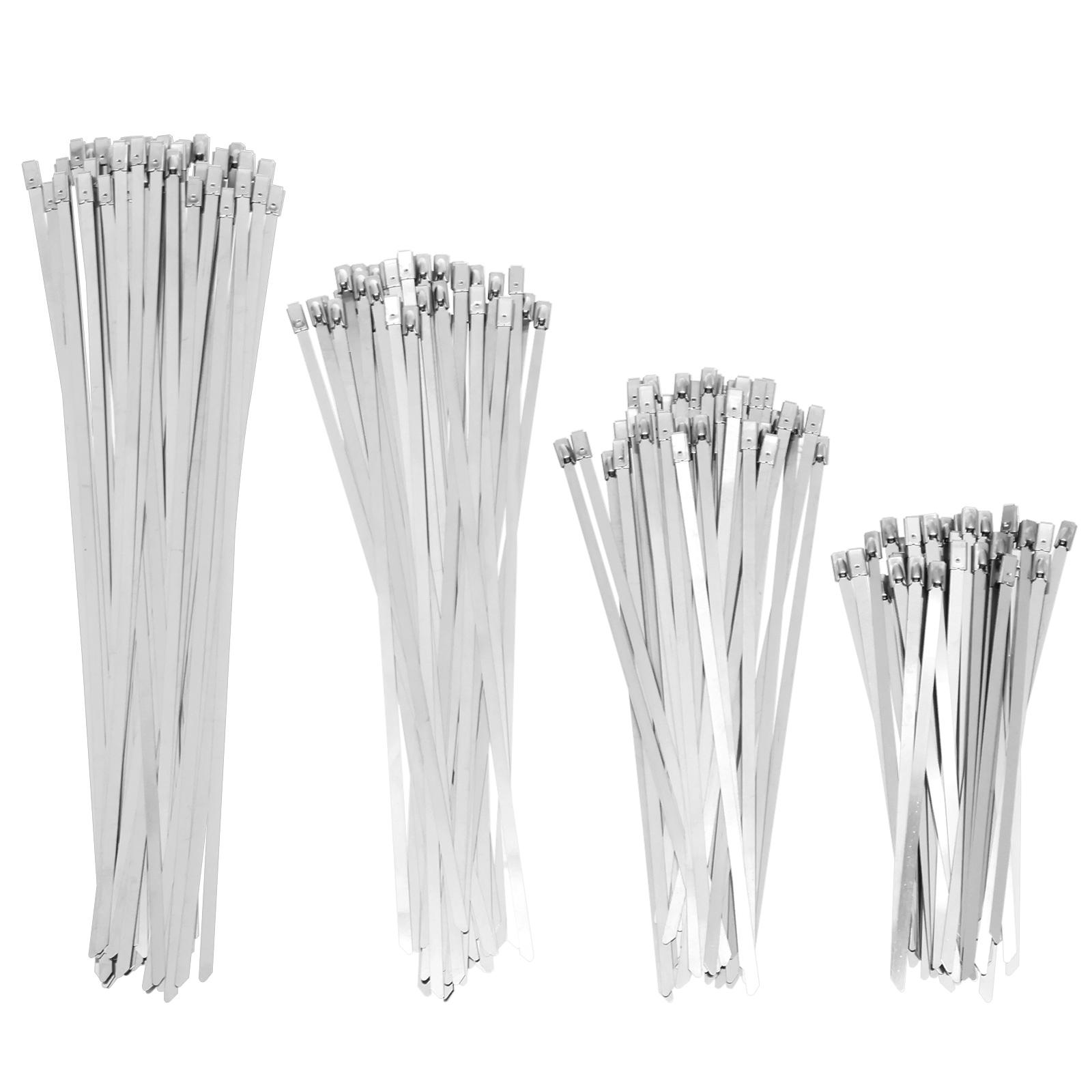 

180 Pcs Cable Tie Plier Fastening Strap Cable Tie Stainless Steel Self-Locking Ties High Temperature Resistant Metal Hand Tools