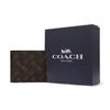 Coach Billfold Wallet Horse And Carriage Double Fold Men Wallet Dark-Brown 4906-A7U