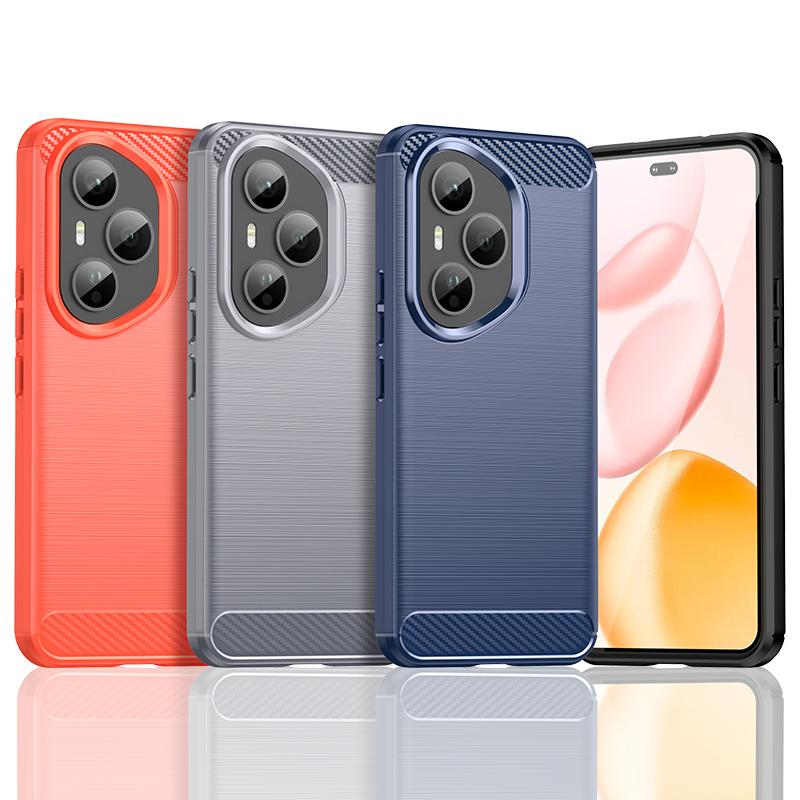 For Honor 400 Pro Case Cover Huawei Honor 400 Pro Capas New Phone Bumper Shockproof Soft TPU Carbon Fiber Fundas Honor 400 Pro