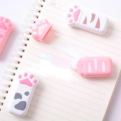 1Pcs Katze Klaue Tragbare Korrektur Band Kawaii Weiß Aus Corrector Werbe Geschenk Schreibwaren Student Preis Schule Büro Liefern