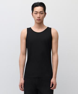 [Cooltandard] Mesh Sleeveless Undershirt [Black]