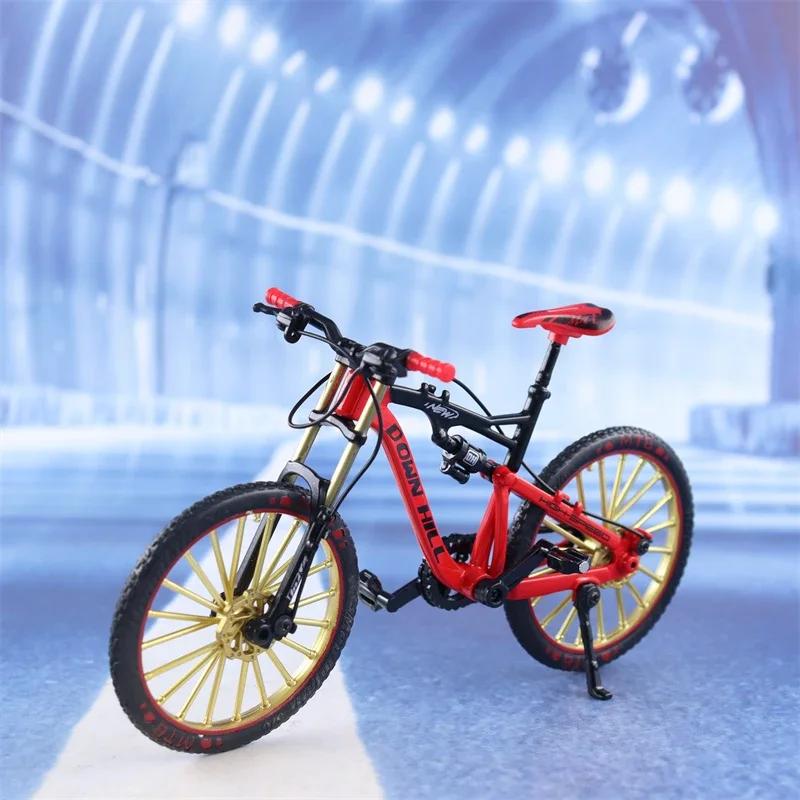 1:10 Mini Model Alloy Bicycle Toy Finger Mountain Bike Pocket Diecast Simulation Metal Racing Funny kids Toys For Children