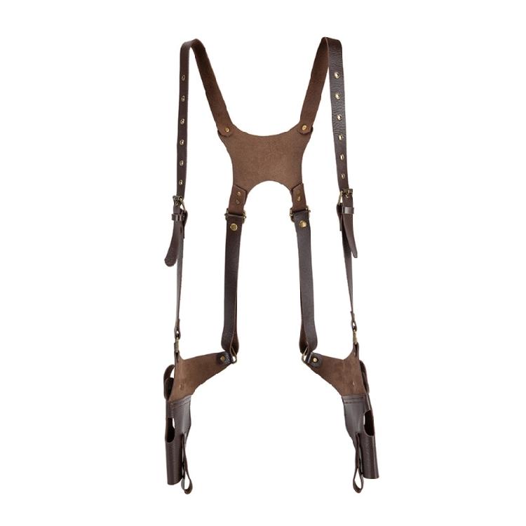 Practical PU Leather Shoulder Holsters For Role Playing And Outdoor Exploration Adjustable Outdoor Adventures Holsters