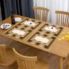 Set da 2/4/6/8 pezzi • Tovagliette Artistiche Boho Chic Vintage • Lussuoso Design Astratto Dorato • Adatto per Feste e Cucina di Tutti i Giorni • Sala da Pranzo,