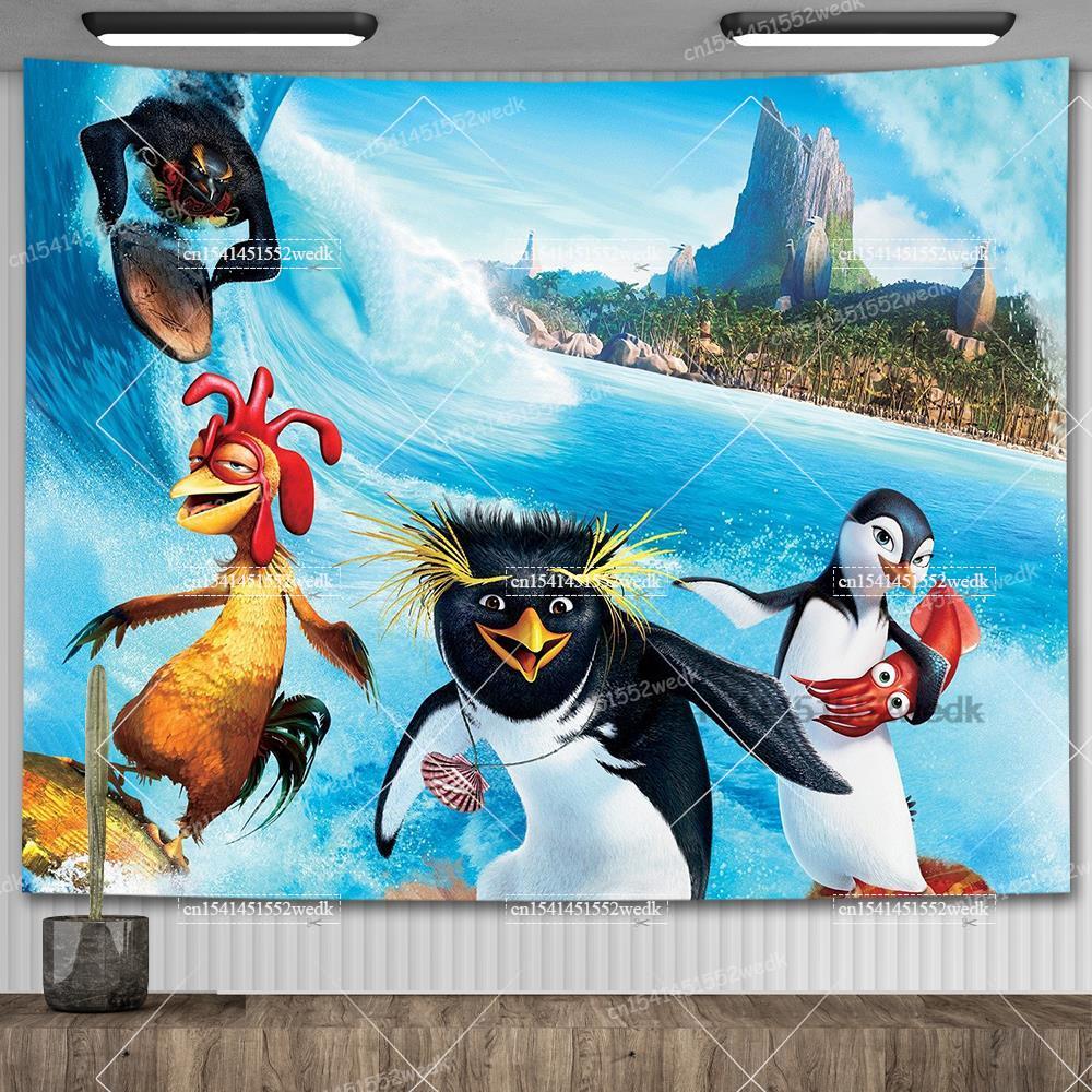 Steag Chicken Joe Surfs Up Meme Amuzant Tapiserie Macrame Estetică Decorare Cameră Postere Anime Jocuri Tapiserii Artistice Pentru Casă