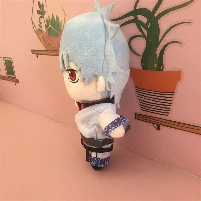 Anime Gintama Sakata Gintoki Plush Doll 20cm Cartoon Cute Soft Stuffed Pillow Birthday Gift Cosplay