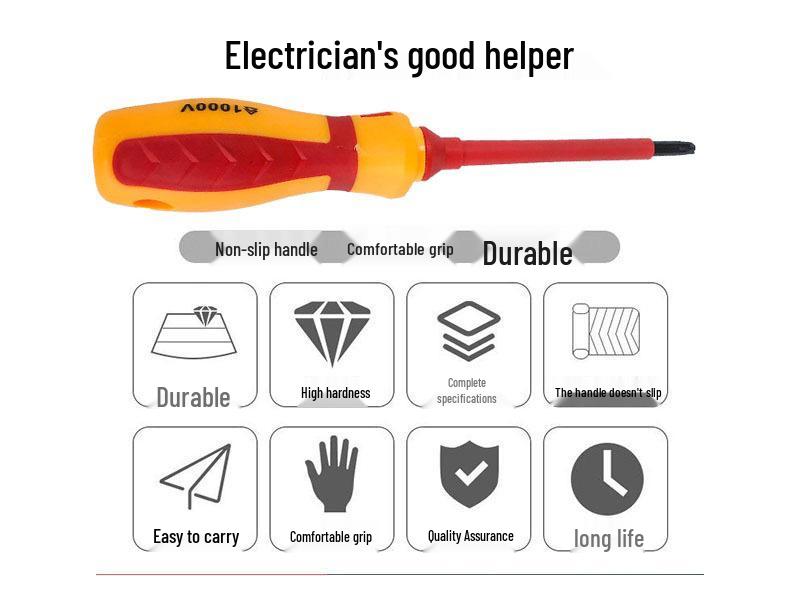 13-Piece Insulated Screwdriver Set with Live Wire Tester for Electricians