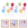 18 Stück Ballon Kuchenstecker Rechteckiger Behälter Picks Party Dekorationen Kleiner Schaumstoff Geburtstagsdekoration Cupcake