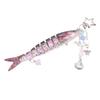 Lifelike Fish Keychain 5.3 Inch Alloy ABS 3D Eye Creative Fishing Bait Keychain for Bag Purse Fishing Gifts Pink