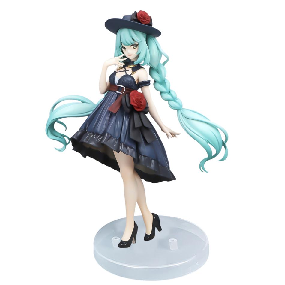 Anime Figurine Hatsune Miku Standing Posture and Sitting Posture Series Cute Action Model Pvc Toy Desktop Collection Gift