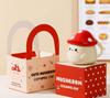 INS Style Mushroom Ceramic Coffee Mug with Lid, Cute Kawaii Tea Cup, Funny Animal Drinkware for Home Office