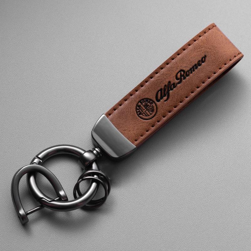 

2026 Hot Alfa Romeo Car Logo Keychain Creative Auto Keyring Pendant Gifts Accessories For Alfa Romeo Giulia Stelvio Junior Tonal