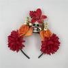 Party Costume Rose Flower Crown Headband Photo Props Day of The Dead Headpiece  for Women