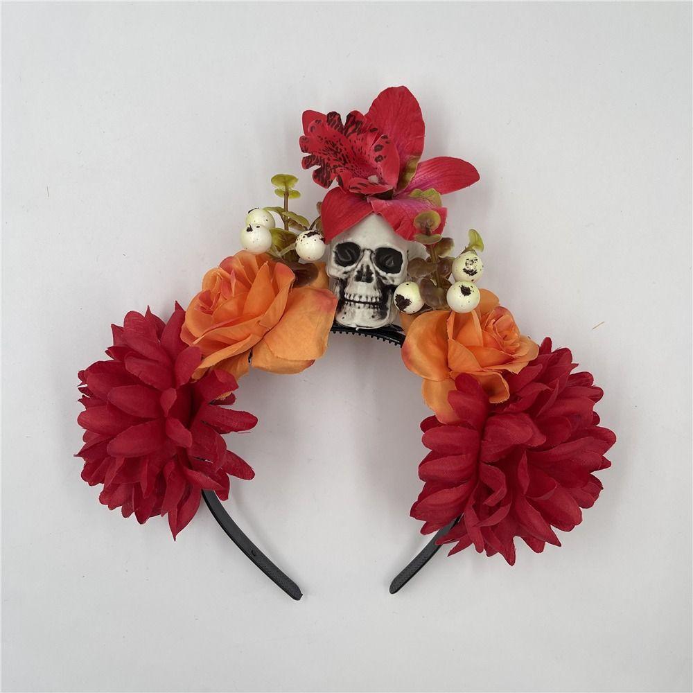 Mexican Halloween Headwear Party Costume Wedding Bridal Flower Crown  for Women