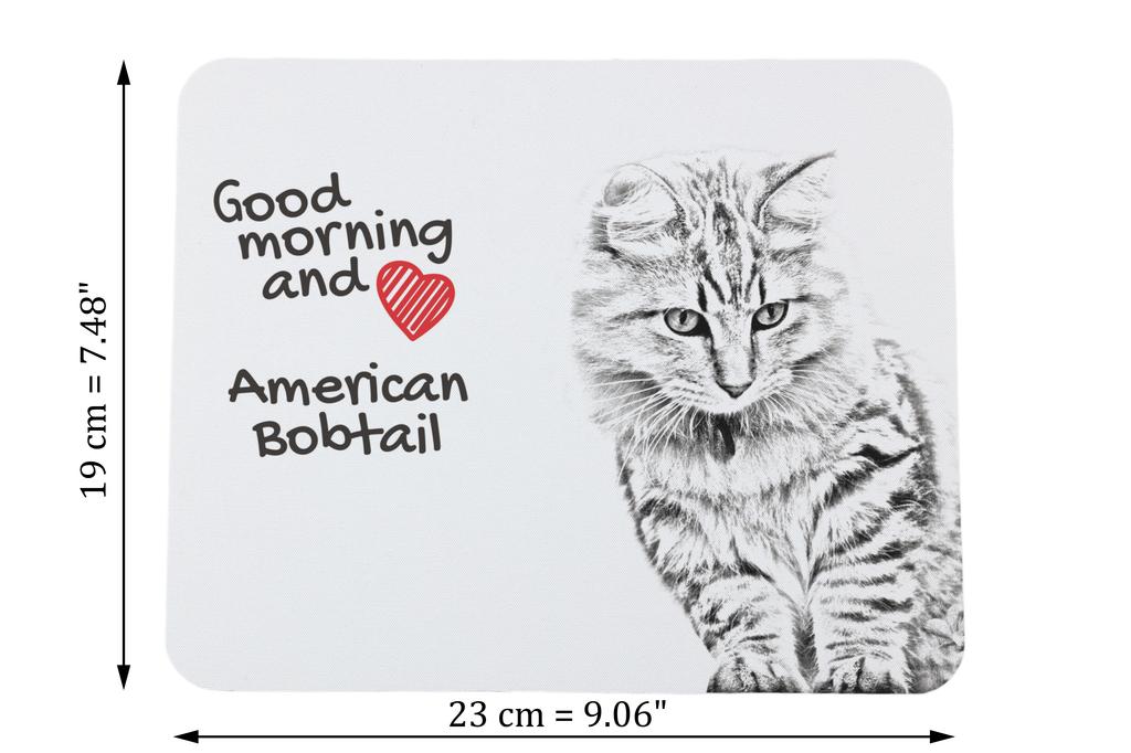 American Bobtail - mouse pad cu imprimeu, pisică personalizată, gadget unic pentru un angajat de birou de la marca Art-Dog