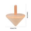 12Pcs Tiny Unpainted Wooden Whipping Top 4.5x5.5cm For ids Art Projects Fine Motor Skill Building and Handmade Craft