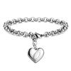 925 Sterlingsilber edles Herz 26 Buchstaben Kettenarmbänder für Frauen Mode Party Hochzeit Schmuck Geschenke