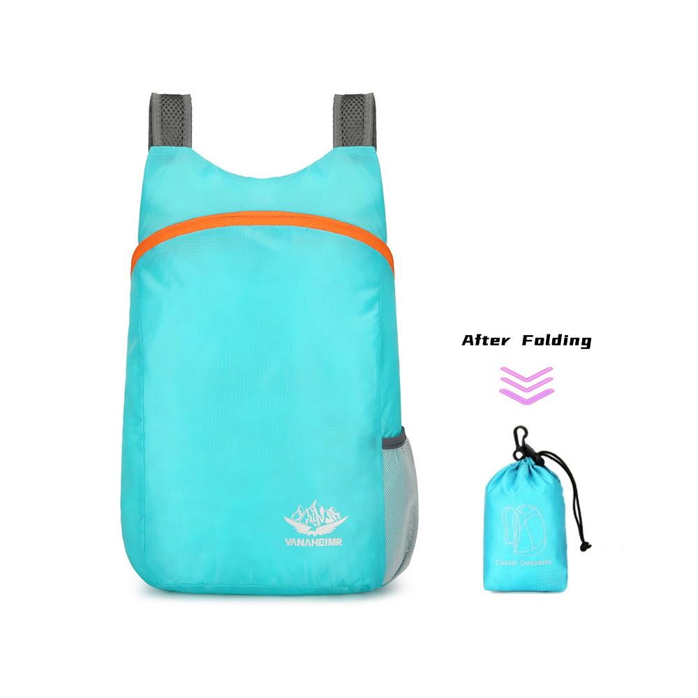 

Легкий складной рюкзак — портативная компактная дорожная сумка для походов на открытом воздухе, кемпинга и повседневного использования