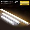 Lampada Rotonda Ricaricabile e Luce Rettangolare LED con Sensore di Movimento Ricaricabile USB per Casa Corridoio Scale Cucina Camera da Letto Luce Rilevatore