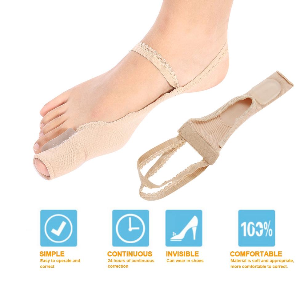 Silicone Bunion Straightener Hallux Valgus Corrector Toe Protector Foot Care Pain Relief