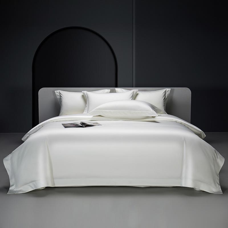 2025 High-End Long-Staple Cotton 160 Bed Sheet 4-Piece Set - Pure Cotton Duvet Cover & Fitted Sheet