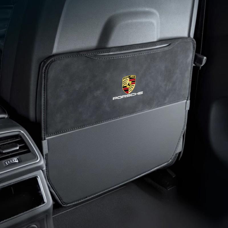 

Car Seat Back Protection Mat Prevent Dirty Anti Kick Pad For Porsche 911 718 Cayenne Cayman Panamera Macan Taycan Boxster Pajun