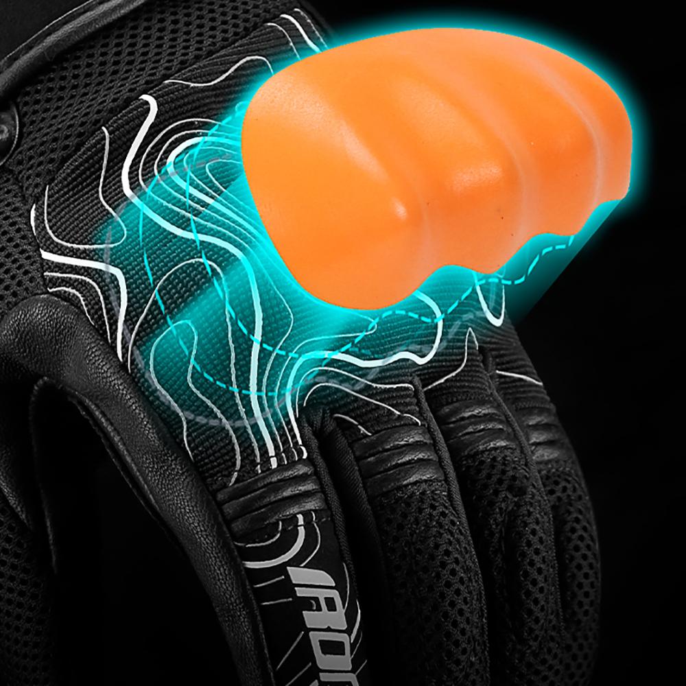 Gants de Moto Motocross Course de Moto Antidérapants Écran Tactile Gants à Doigts Entiers Été Respirants et Anti-Chute