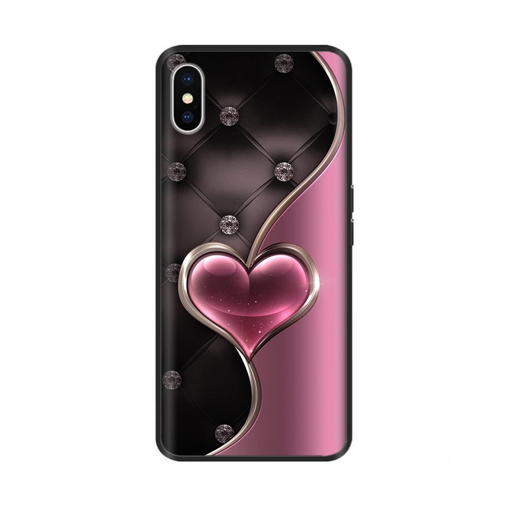 For iPhone X XS Flowers Soft TPU Silicone Phone Cases Shockproof Cover For iPhone X Xs Max XR Soft Liquid Housing Fundas Capa