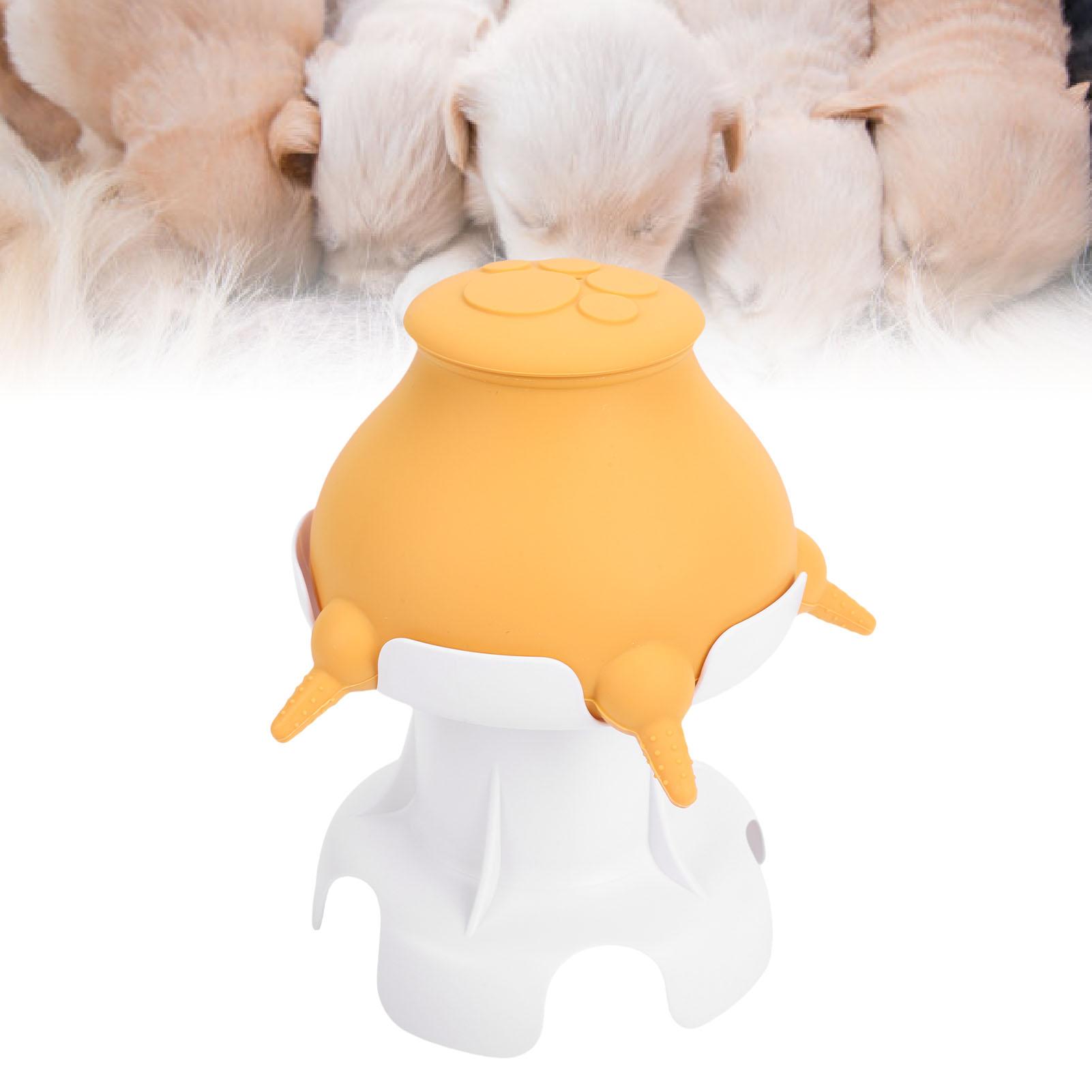 Konnwei Puppy Milk Feeder Multifunctional Food Grade Silicone Elevated Puppy Water Milk Feeder Nursing Station
