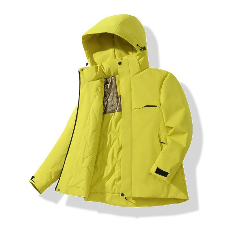 3-in-1 Waterproof Windproof Outdoor Jacket Men
