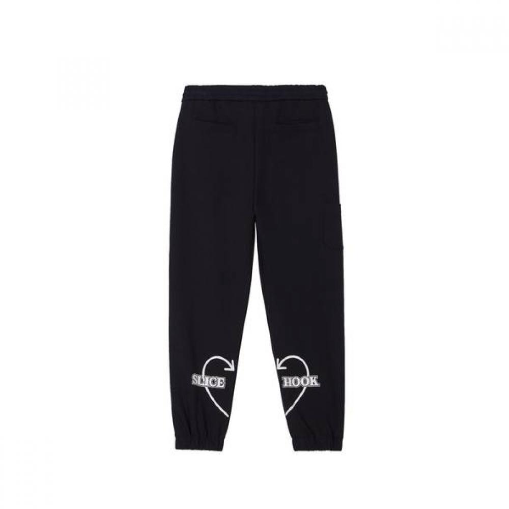 GOXO Jogger Pants Black Hooksl Heart