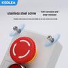 KEOLEA Waterproof Emergency Stop & Start Button, Industrial Self-Reset Push Control Box