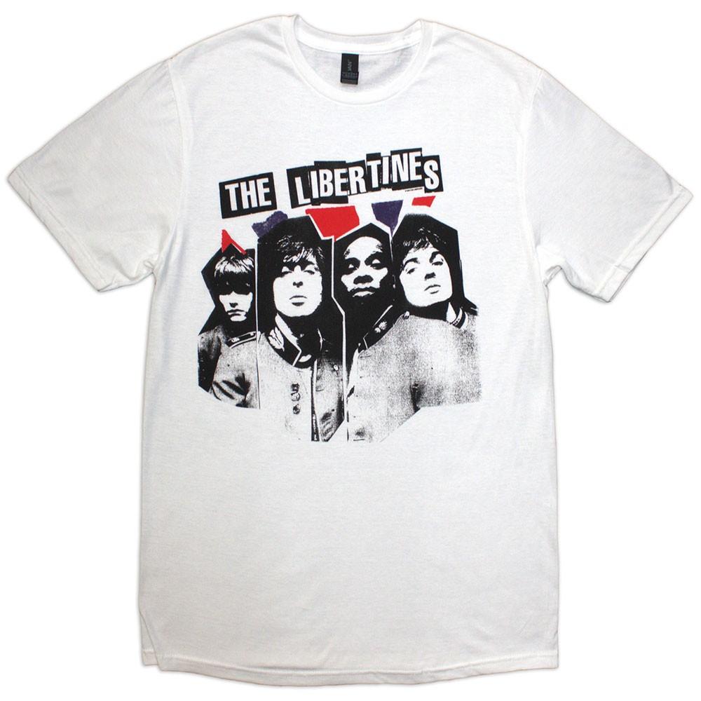 The Libertines RIP Flag Xerox T-Shirt White New XL