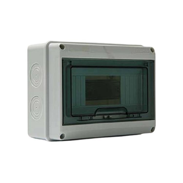 Outdoor Electrical Cabinet Box, Wall Mount ABS Housing with Front Window Cover for Garage and Lighting Wire Routing