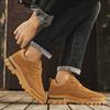 Men Casual Shoes Hiking Outdoor Men Flat Shoes Non-slip Platform Men Genuine Leather Shoe Band Comfortable Hiking Shoes