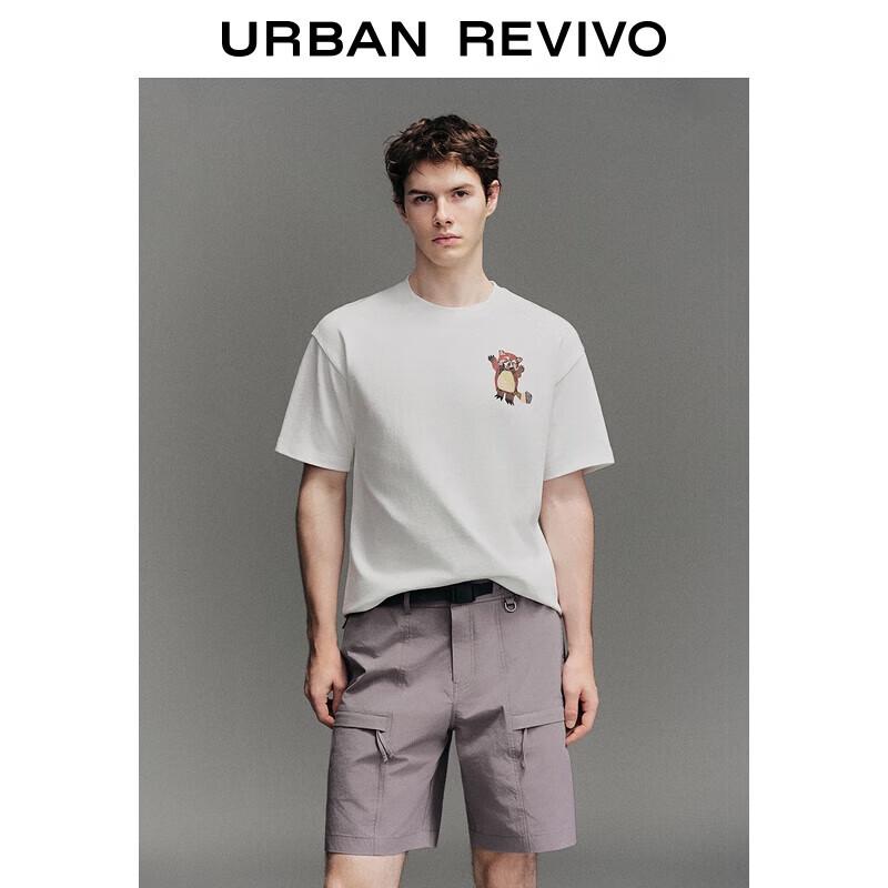 UR Men s 2025 Autumn Graphic Print Cotton T-Shirt UML450175 S
