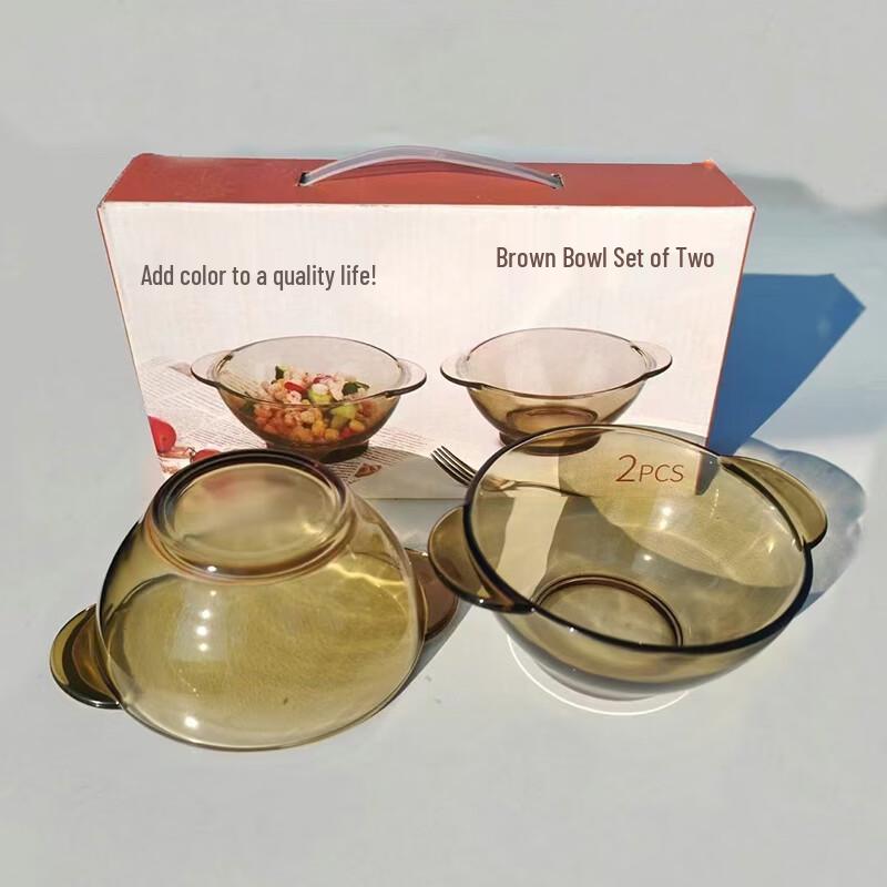 Funsun Glass Salad/Soup Bowl Set