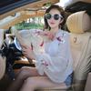 Embroidered Chiffon Scarf UV Protection Sun Protection Sleeves Fashion Sunscreen Shawl  Beach