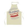 Tablier de cuisine - Planetee - Motif bretonne - Coton épais résistant - Impression France durable