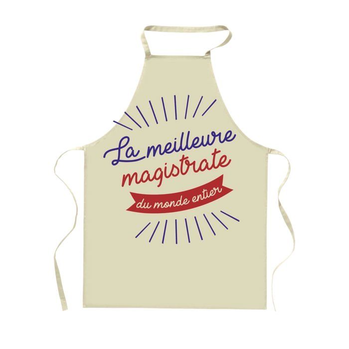 Tablier de cuisine - Planetee - Motif bretonne - Coton épais résistant - Impression France durable