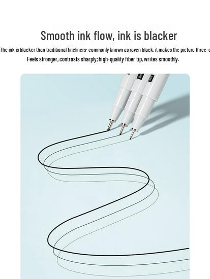 Authentic Touchmark Waterproof Quick-Dry Fine Liner Needle Pen Set for Art and Student Design