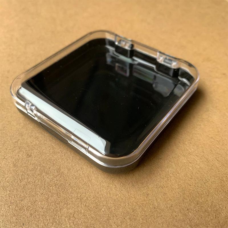 

Прозрачная пластиковая упаковочная коробка для ногтей, для хранения ювелирных изделий, ожерелий, подарочная коробка чёрный