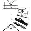 Music Stand 2 In 1 Dual Use Folding Sheet Music Stand Desktop Book Stand Portable and Lightweight