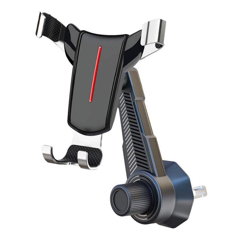 

Car Navigation Phone Holder, Universal Car Mount for Dashboard, Suction Cup Gravity Holder, Front Windshield Car Mount Black Turn the World + Long Hook Clip