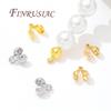 Crimp Beads For Jewelry 18K Gold Plated Crimp Bead Cover Findings DIY Jewelry Making Supplies Bracelets Accessories