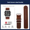 18mm Vintage Echte Leder Uhrenarmband für Casio AE-1200/AE-1300/AE-1500/SGW-300/SGW-400/W218H Schwarz & Braun Ersatzarmband