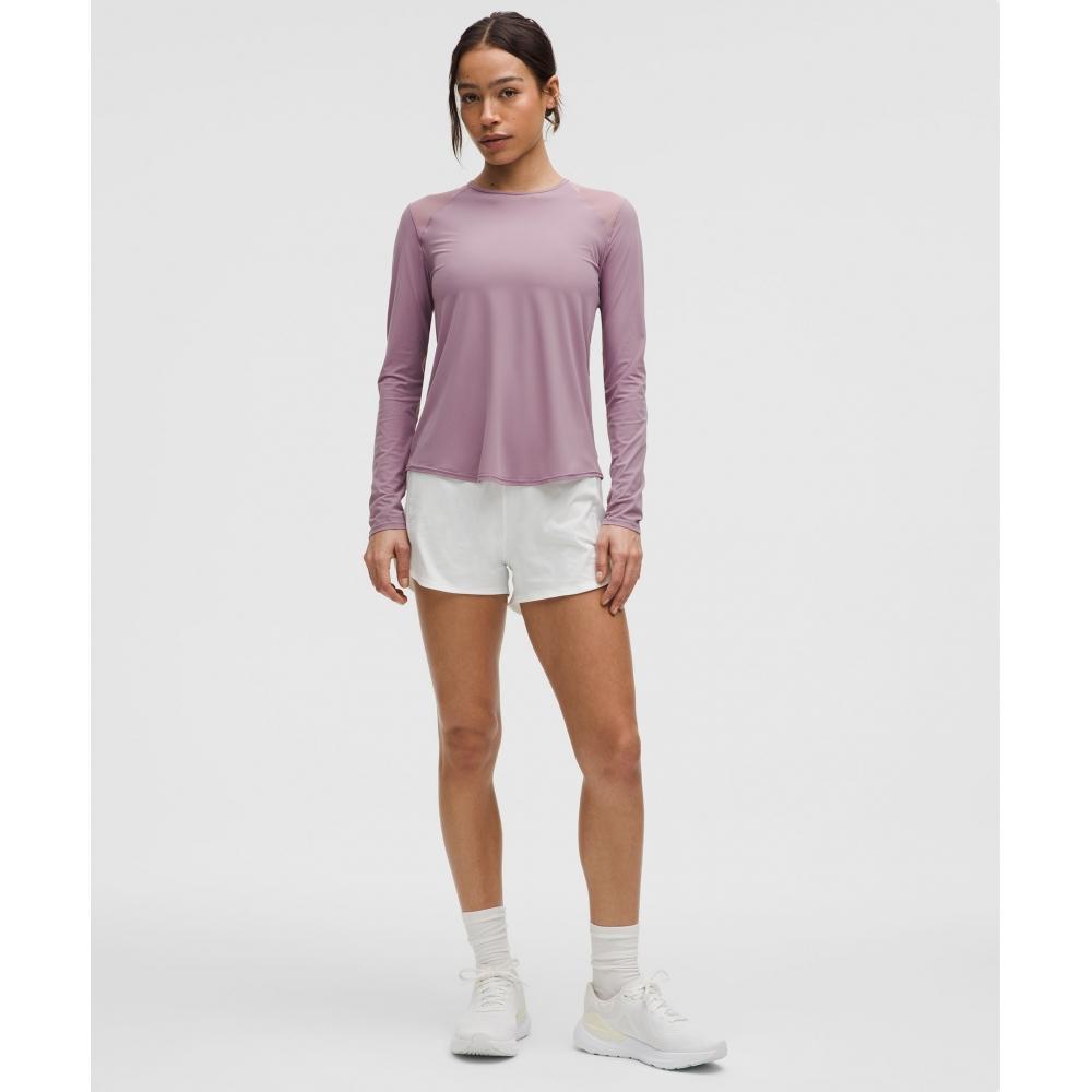Lululemon Sculpt košile s dlouhým rukávem Lavender Lux
