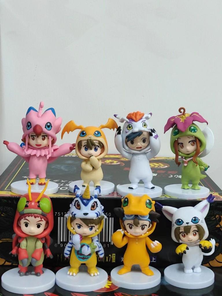 High Quality 8pcsset Anime Digital Monster Digimon Cosplay Cute Action Figure Model Toys for Children