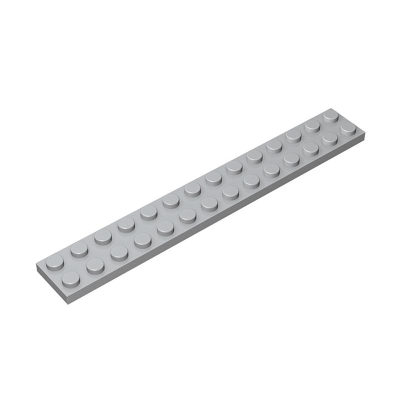 

Rainbow Pig MOC Particles 91988 Compatible Assembles Plate 2x14 for Building Blocks DIY Story Educational High-Tech Spare Toys світло-сірого кольору